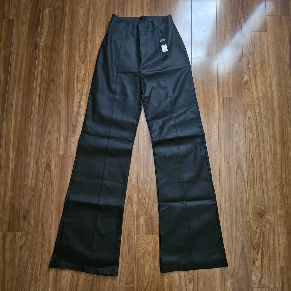 Tall Victoria High Waisted Dress Pants Faux Leather Fashion Nova
